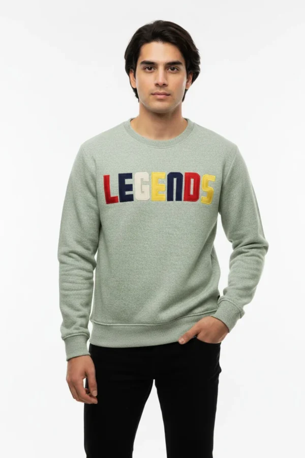 سويت شيرت فليس قطني مطرّز