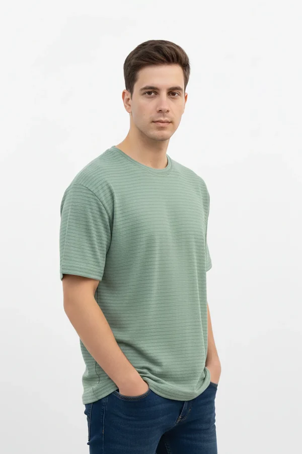 تيشيرت رجالي بياقة دائرية (كرو نيك)