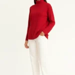 تيشيرت رجالي بأكمام طويلة بياقة عالية