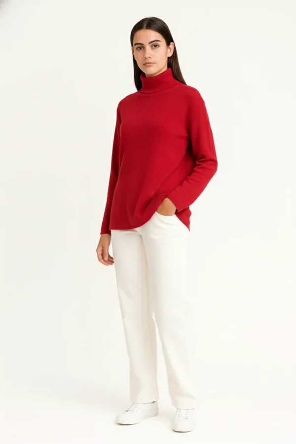 تيشيرت رجالي بأكمام طويلة بياقة عالية - الصورة 5