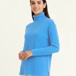 تيشيرت رجالي بأكمام طويلة بياقة عالية