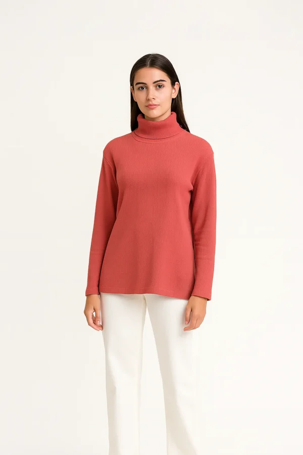 تيشيرت رجالي بأكمام طويلة بياقة عالية - الصورة 3