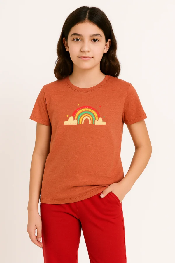 تيشيرت بناتي طباعة جرافيك