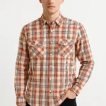 قميص رجالي كاجوال – نقش مربعات