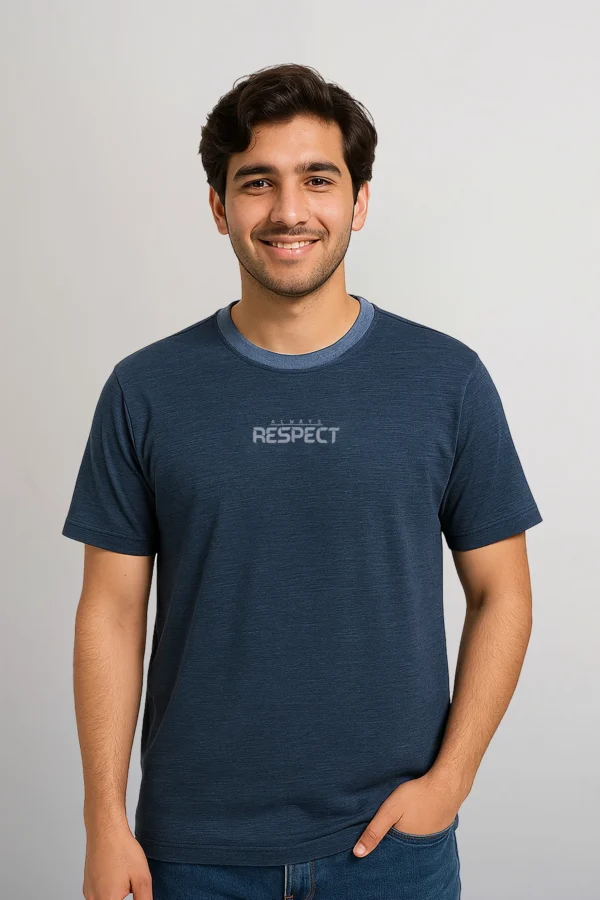 تيشيرت رجالي ملون بخيوط مصبوغة