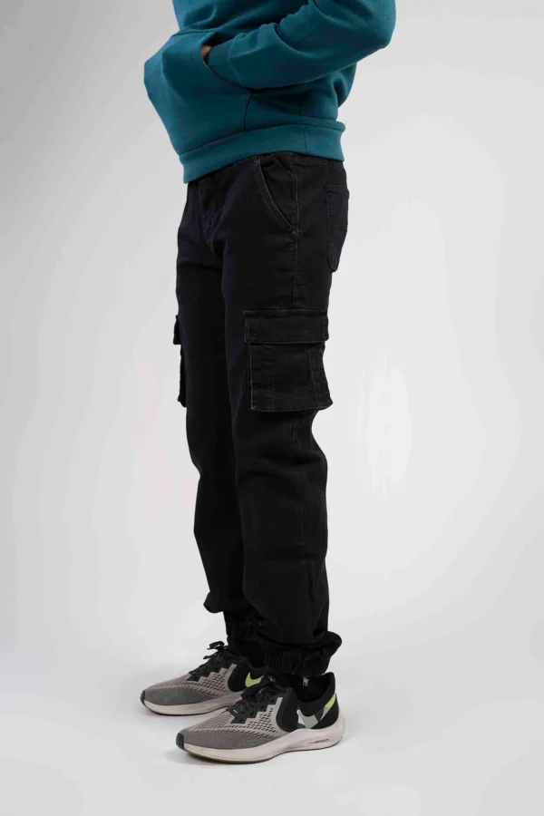 جينز كارجو رجالي –  أسود