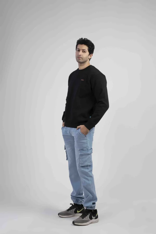 جينز كارجو رجالي – غسيل فاتح - الصورة 3