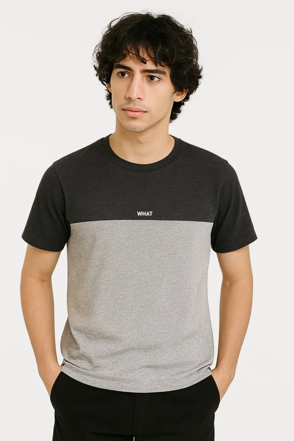 تيشيرت رجالي بتصميم قصّ وخياطة