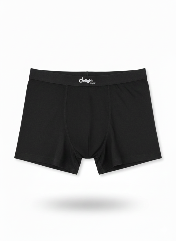 بوكسر رجالي فاخر باللون الأسود