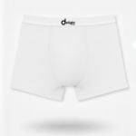 بوكسر رجالي فاخر باللون الأبيض