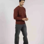 جينز رجالي – قصّة عادية، لون رمادي