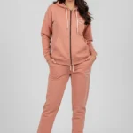 بدلة رياضية نسائية بسحاب كاملة