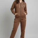 بدلة رياضية نسائية بسحاب كاملة