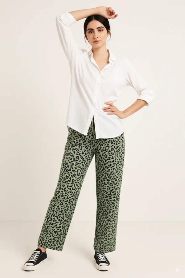 بنطلون نسائي مطبوع