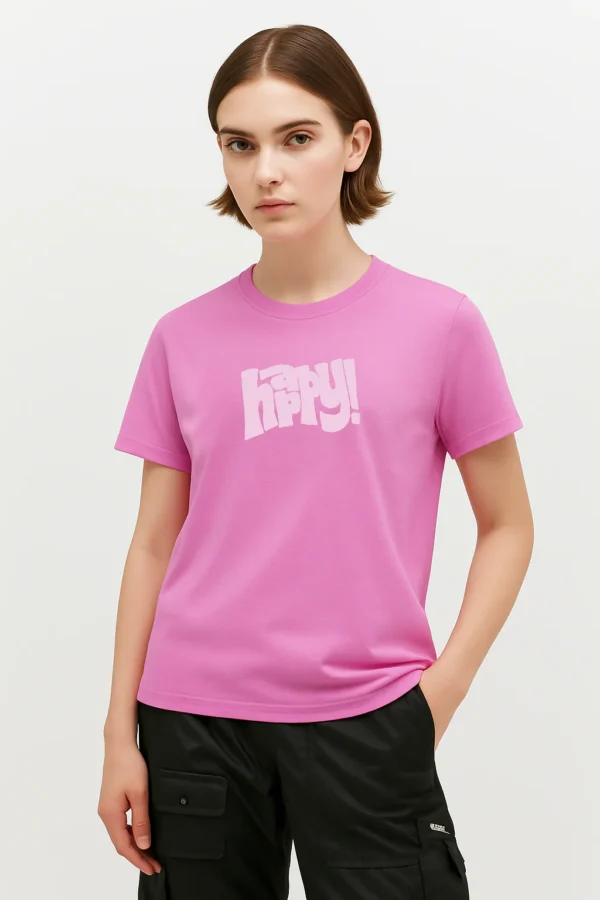 تيشيرت نسائي بطباعة جرافيك