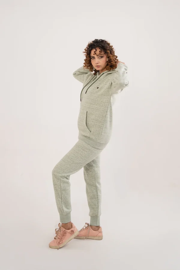 ⁦بدلة رياضية نسائية ميلانج باللون الأخضر الغامق⁩ - الصورة ⁦2⁩