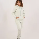 بدلة رياضية نسائية ميلانج باللون الأخضر الفاتح