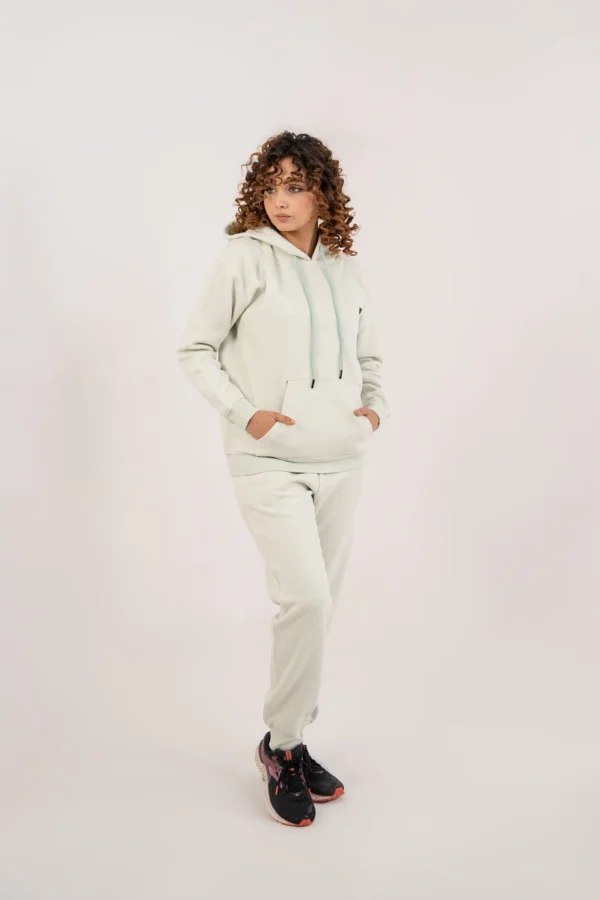 بدلة رياضية نسائية ميلانج باللون الأخضر الفاتح