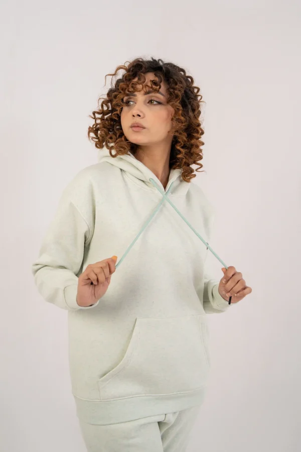 ⁦بدلة رياضية نسائية ميلانج باللون الأخضر الفاتح⁩ - الصورة ⁦3⁩