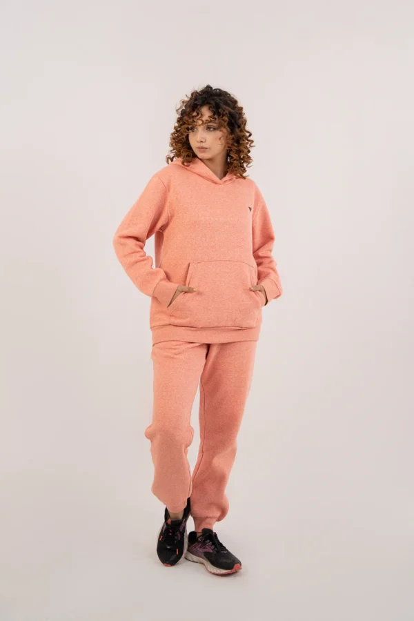 بدلة رياضية نسائية ميلانج باللون البرتقالي