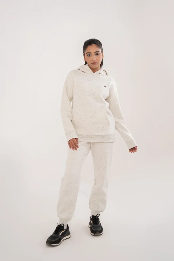 ⁦بدلة رياضية نسائية ميلانج باللون الأبيض مع نقاط خضراء⁩ - الصورة ⁦5⁩