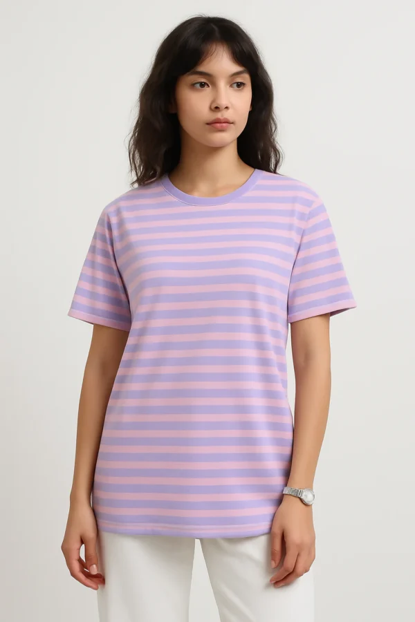 تيشيرت نسائي مخطط