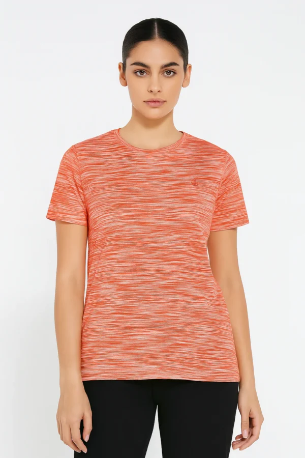 تيشيرت نسائي ملون بنمط سبايس دايد