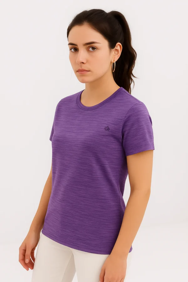 تيشيرت نسائي ملون بنمط سبايس دايد