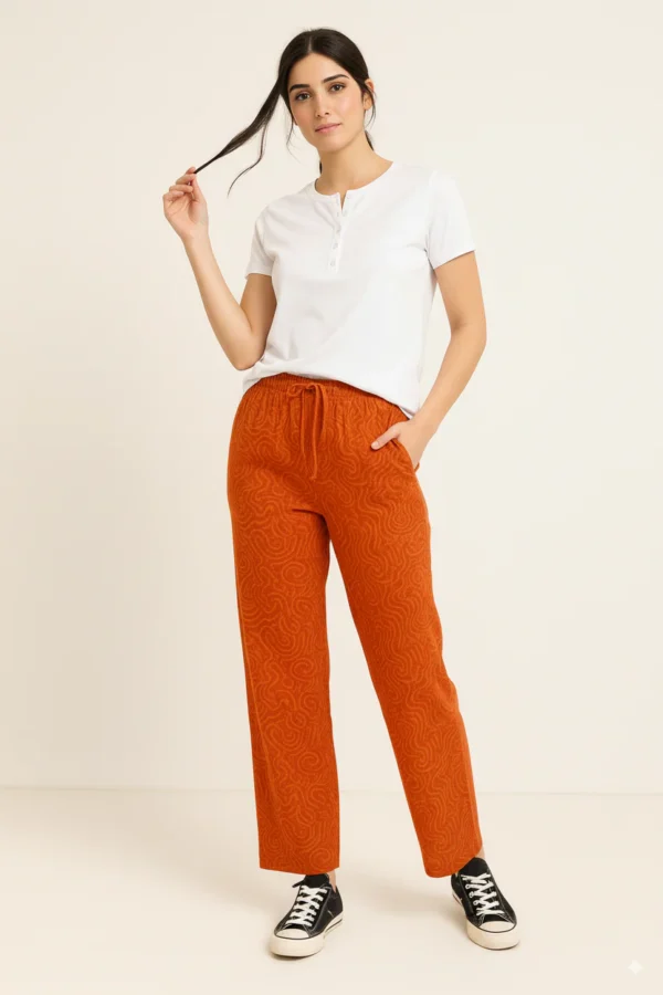 بنطلون نسائي مطبوع