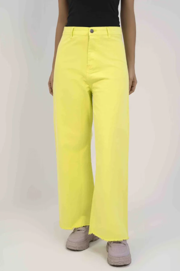 ⁦جينز نسائي وايد ليج⁩ - الصورة ⁦3⁩